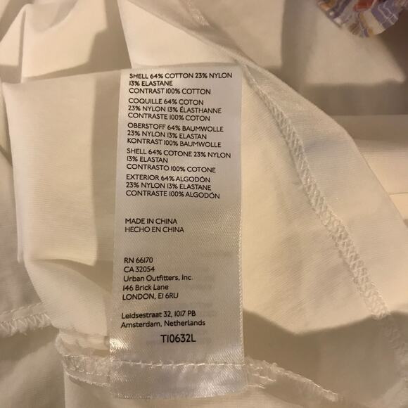 Anthropologie Flat White Women's Ruffle Sleeve Striped T-Shirt - Size Small - Picture 9 of 9